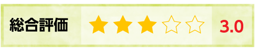 総合評価：3.0